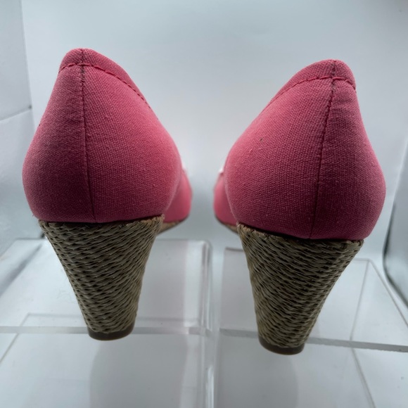 ISSAAC MIZRAHI pink wedge shoes 10w - Picture 13 of 16